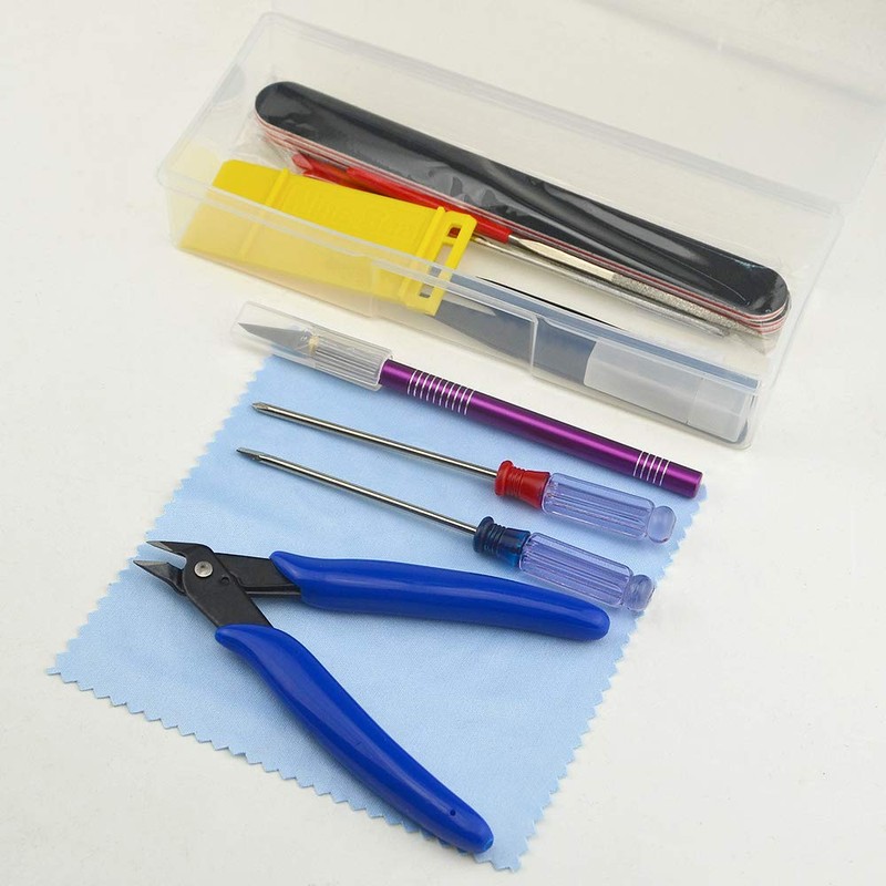 BGTXINGI 19PCS Modeler Basic Tools Craft Set Gundam Model Tools