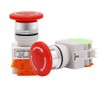 KEDU 22mm 10A 660V IP55 1NO 1NC Red Mushroom Self-Locking