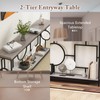 Giantex 71" Console Table, 2-Tier Extra-Long Entryway Table w/Storage Shelf,