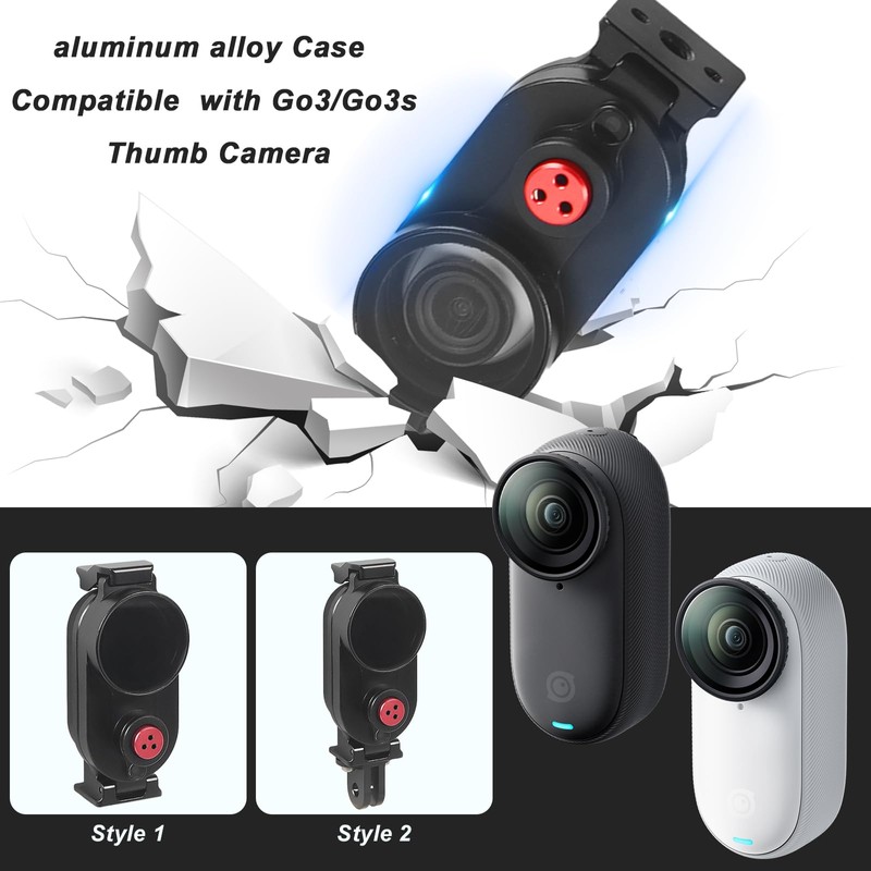 Aluminum Alloy Waterproof Housing Case for Insta360 GO 3S, Go