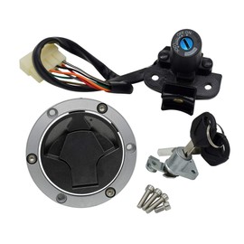 Kit de interruptor de encendido para motocicleta, conjunto de tapa de tanque de combustible y gas con 2 llaves