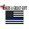 The Thin Blue Line Flag Glass Cutting Board Decorative Police