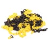 Perel 10m 6mm Black Yellow Plastic Barrier Chain for Marking,