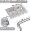 Stationary Dock Connector Hinge Kit,Floating Dock Hinges Hardware Brackets,Heavy-Duty Boat