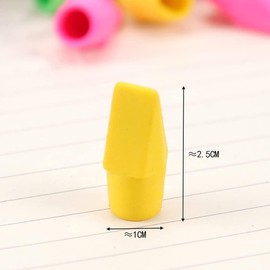 10Pcs Painting Classroom Pencil Erasers Top Caps Eraser Toppers Student Correction Supplies for Kids