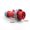 GXMRHWY IEC60309 Waterproof CEE Industrial Connector Plug 4Pin 32A 380V-415V