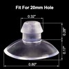 ANCIRS 30 Pack 20mm Suction Cups for Glass Table Tops,