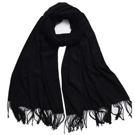 Duolan Scarfs for Women,Pashmina Large Scarves Shawls and Wraps for Winter (Black)