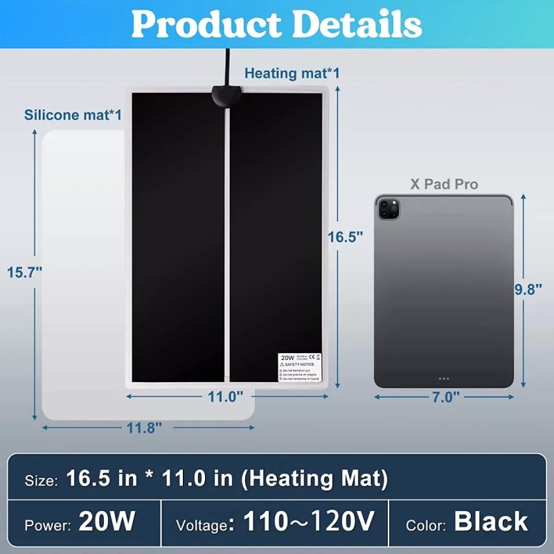 B0B2WQGKYN Let's Resin Alfombrilla Calefacción Resina Curado Rápido