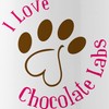 CafePress I Love Chocolate Labs Stainless Water Bottle 1 1.0L