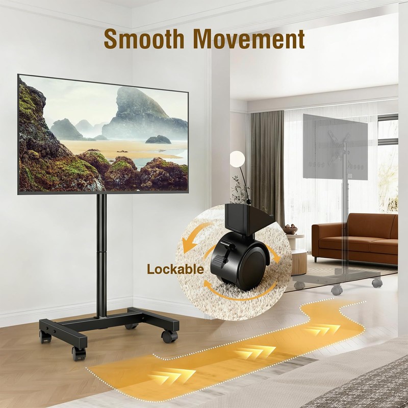 AX WABER Mobile TV Floor Stand for 19-50 inch LCD