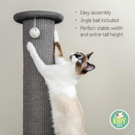 Kitty City Sisal Mat Scratch Perch (Gray)