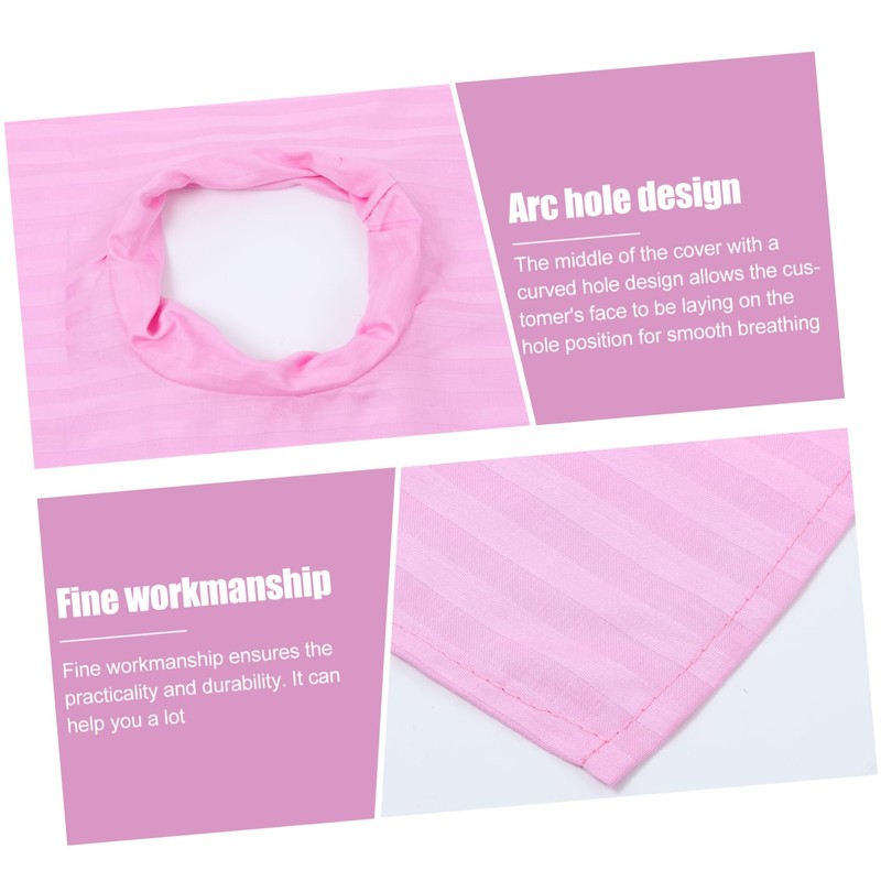 WOONEKY Massage Bed Sheet Face Hole Waterproof Spa Bed Cover