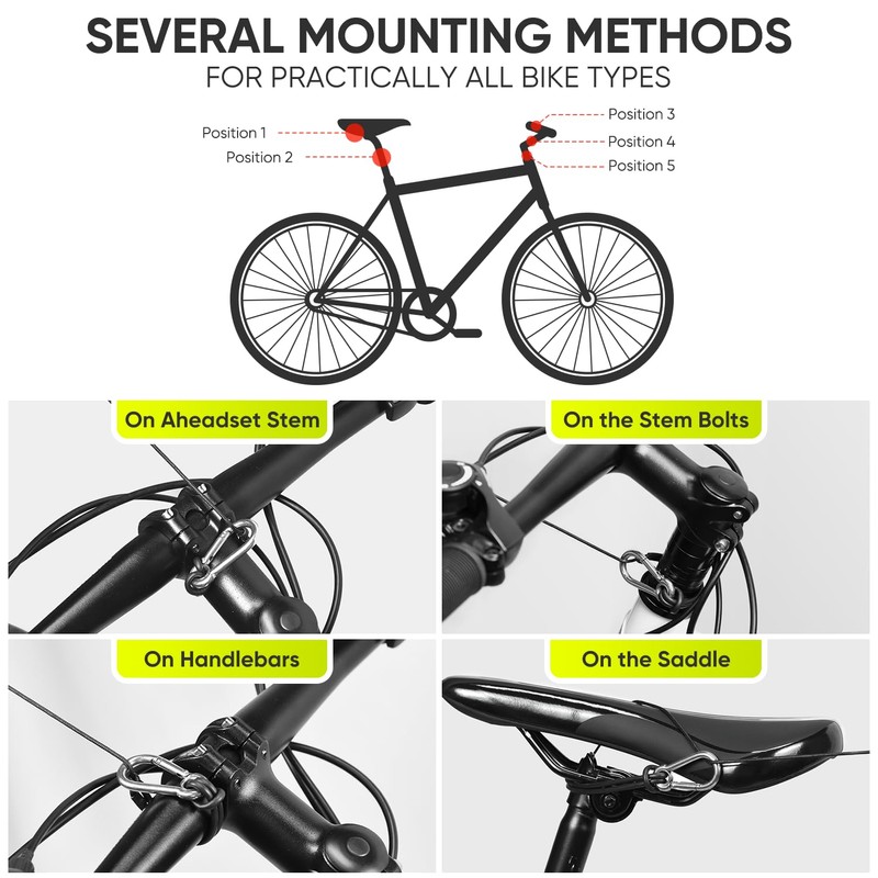 Bicycle Tow Rope Children, oGoDeal Retractable Towing System Bicycle Accessories,