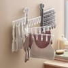 Drying Rack with 15 Clips and Drip Suction Cup Hanger