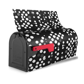 YYHWHJDE letterbox Cover Waterproof Oxford Cloth Accommodates Standard Size or Large Size mailboxes White dot Picture 21x18 in