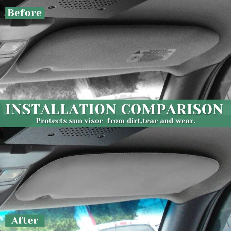 VKGUG 2PCS Sun Visor Cover Protector Compatible with Dodge Ram