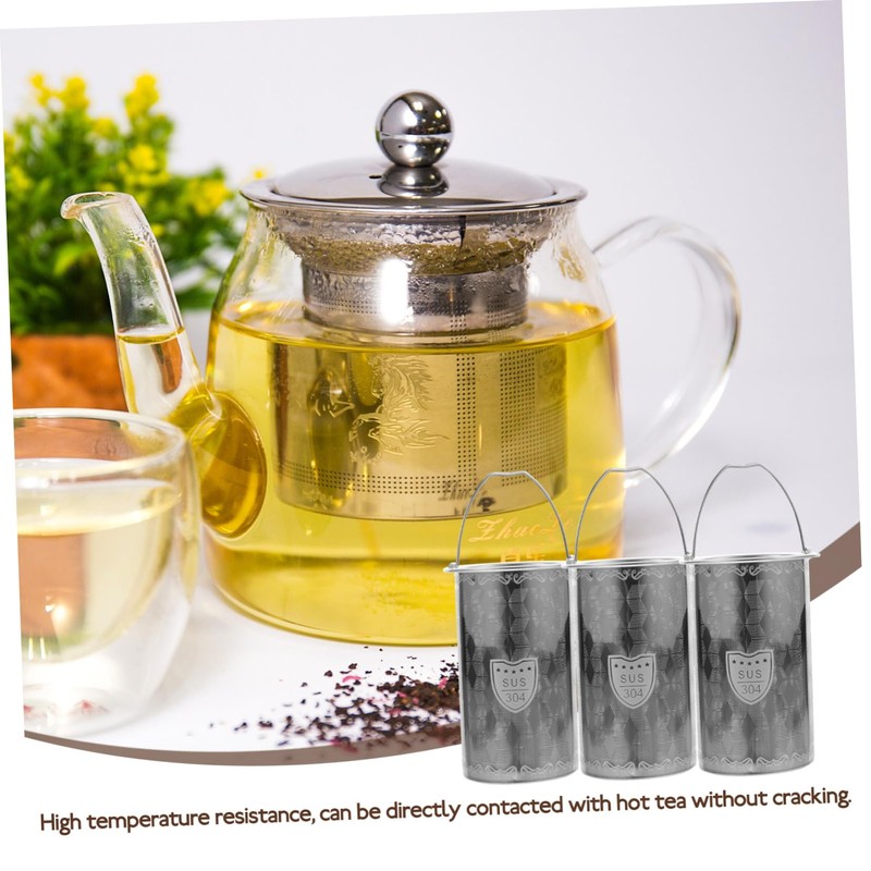 LALADEFIEE Tea Pot Replacement Infuser 3 Piece Metal Mesh Tea
