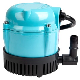 Little Giant #1 115 Volt, 1/150 HP, 205 GPH Direct Drive Small Submersible Fountain Pump with 6-foot cord, Blue, 501003