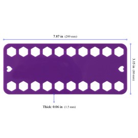 YUENPUN 40 PCS Plastic Embroidery Floss Organizer Cards, 10 colos 20 Positions Cross Stitch Thread Holder Card, 20 x 8 cm Cross Stitch Thread Organiser Cards for Sewing Craft DIY