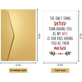 Romantic Mother's Day Card for Wife, Sweet Mothers Day Card from Husband, Wife Birthday Card, The Only Thing Better Than Having You as My Wife...