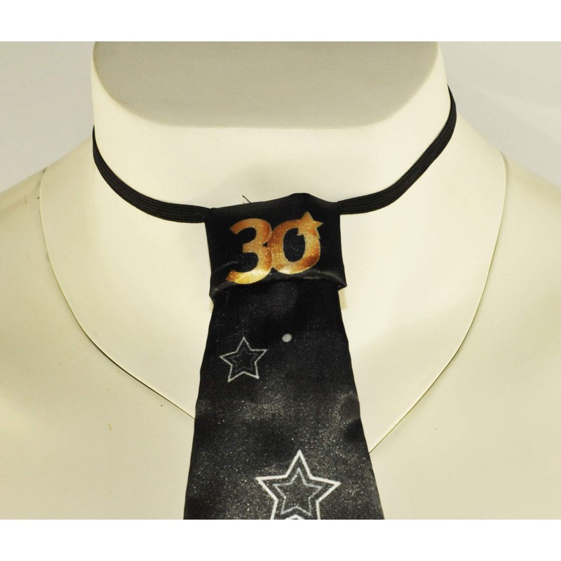 Happium Happy Birthday Black Gold Tie - Party By Age