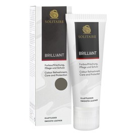 Solitaire Brillant 75 ml Shoe Cream in a Tube, Intensive Care and Waterproofing for Shoes, Bags and Clothing Made of Leather