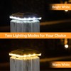 Solar Post Cap Lights,Outdoor Deck Fence Post Lights,Powerful Lithium Battery