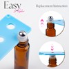 ZEJIA 10ml Roller Bottles for Essential Oils, 24 Pack Glass