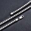 3mm Sterling Silver Box Chain For Men Silver Box Chain