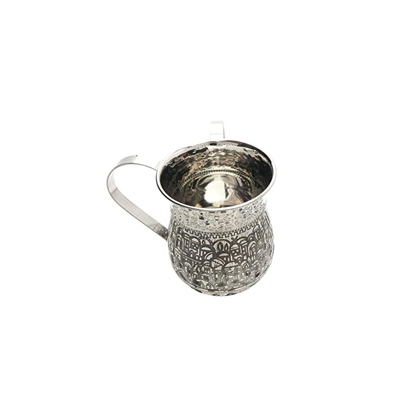 EMANUEL Yair Stainless Steel Washing Cup for Netilat Yadayim Elegant