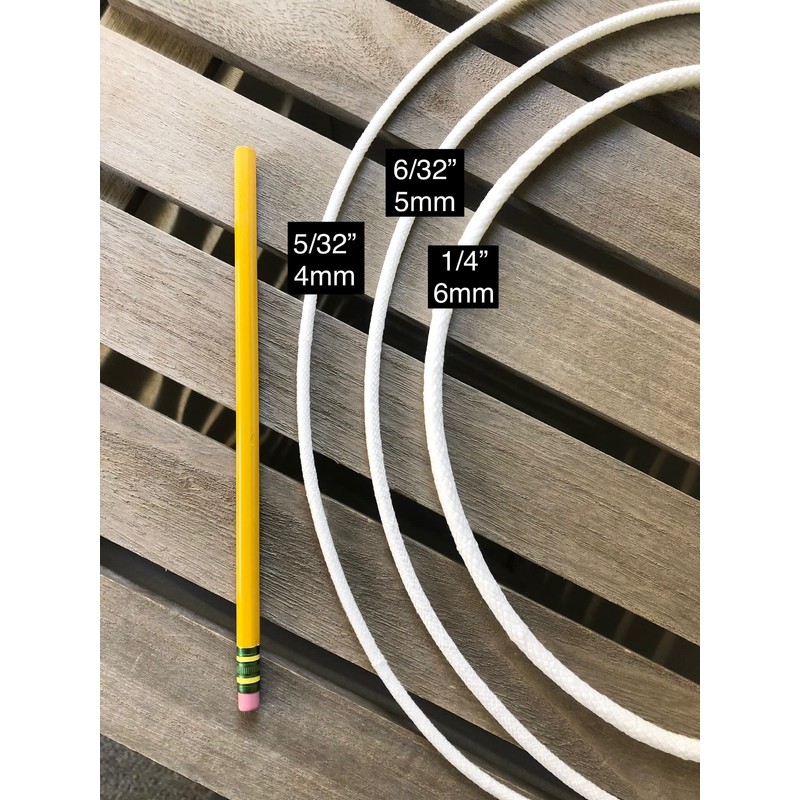 6/32" Firm Synthetic Upholstery Welt Cord, Braided (50 yds)