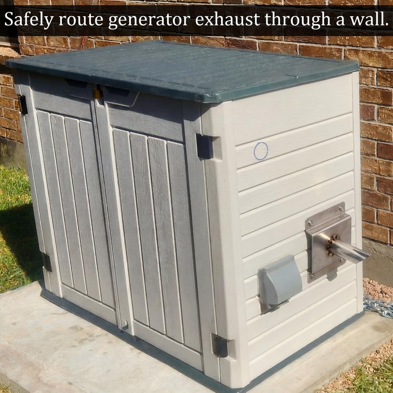 Chumia 1.5 Inch ID Generator Exhaust Kit, Steel Double Wall