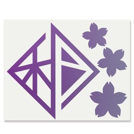 Sticker S "Wagakki Band" Metallic Gradient 070M