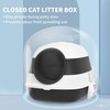 Cat Litter Box with Lid, Covered Litter Box for Odor