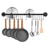 Toplife 39.4 inch Pot Rack, Kitchen Wall Mounted Detachable Pan