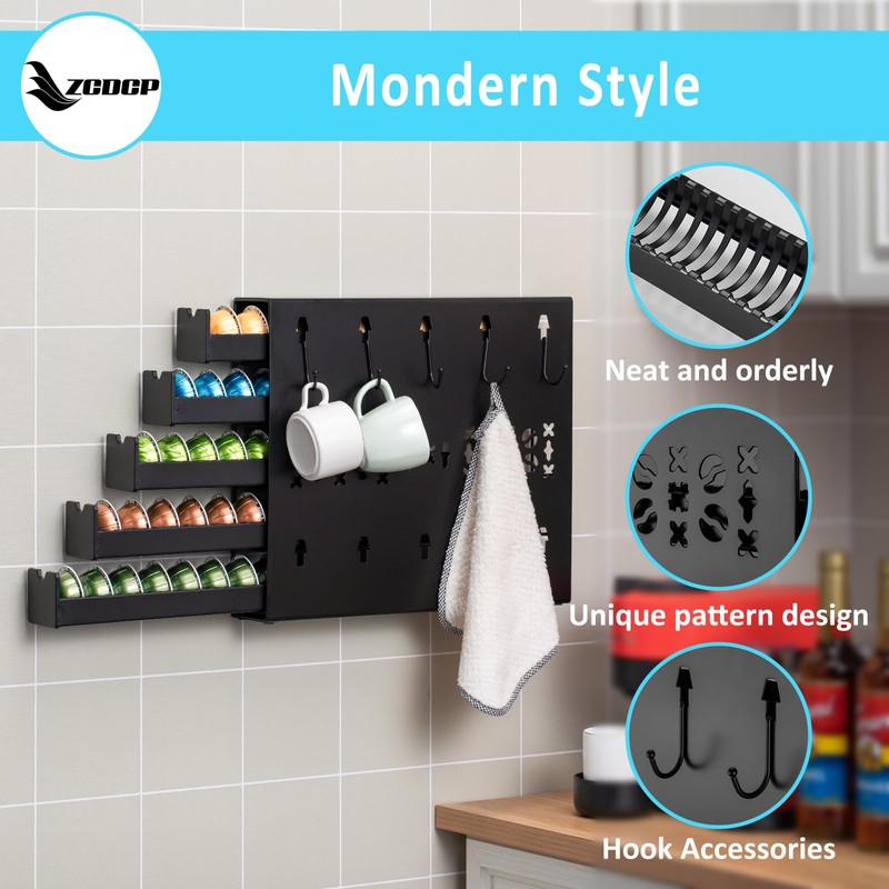 ZCDCP for Nespresso Coffee Pod Holder, Vertuo Pod Holder Drawer