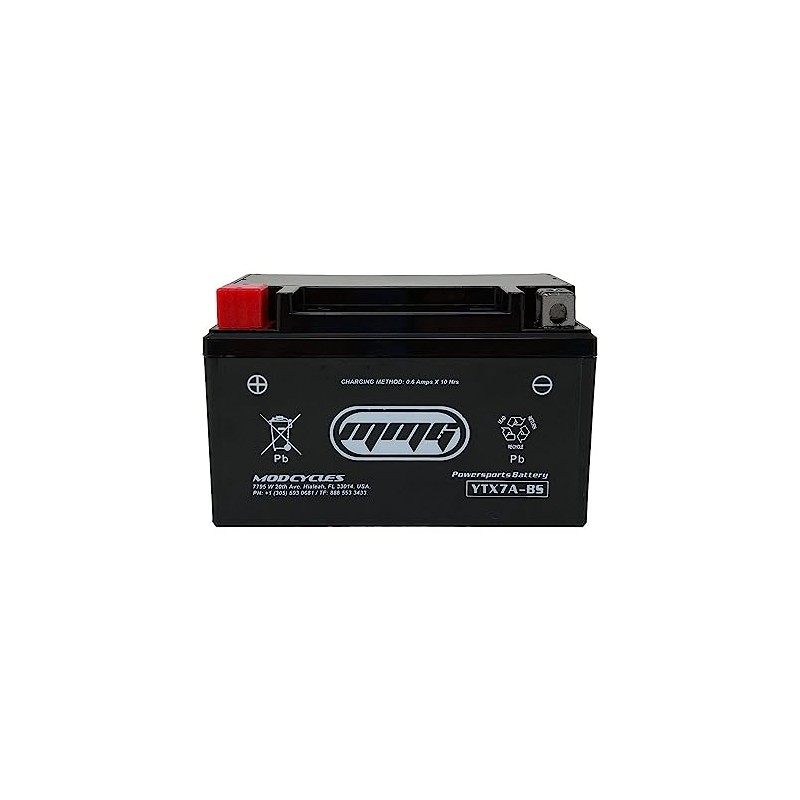MMG YTX7A-BS Gel Cell Sealed Factory Activated High Performance Powersports