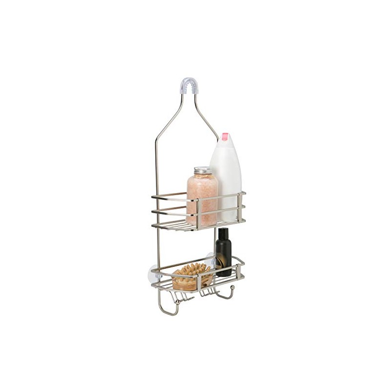 Bath Bliss Shower Head Caddy, Suction Cup Backing, 2 Tier