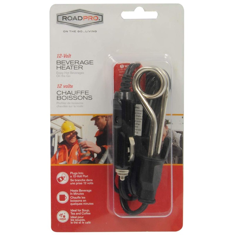 RoadPro RPBH-012 Calentador de Bebidas de 12 voltios, Negro