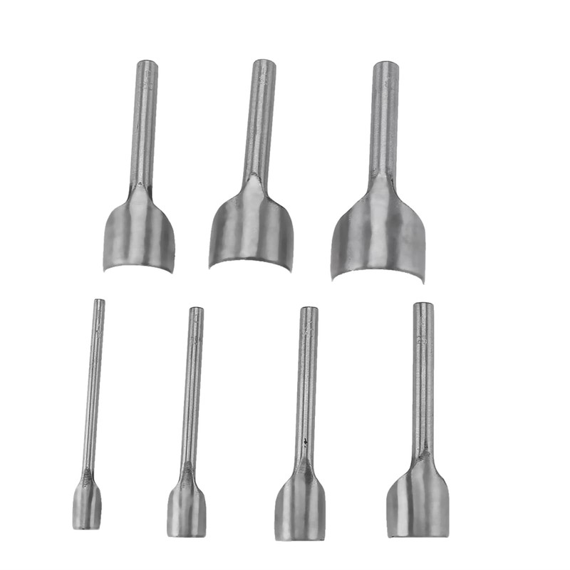 Semicircle Punch, 7pcs/Set Leather Carft Half Round Punch, Belt End