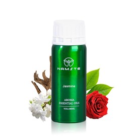 NAMSTE Aceite Esencial Para Difusor | Planta-Serie | Jasmín | 100% Puro y Concentrado Natural, Botella de Aluminio, Aceites Esenciales Profesional para Difusor de Aroma y Humidificador | 100ml