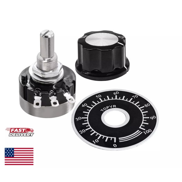 Unbranded RV24YN20S B104 100K ohm Single Turn Carbon Film Rotary