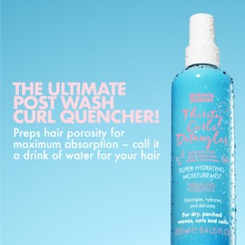 Umberto Giannini Thirsty Curls Detangler Super Hydrating Moisture Mist 8.4 fl Oz - Leave-In Conditioner Detangling Hair Spray for Dry 2a-4c Curly, Wavy & Coily Hair - Vegan & Cruelty-Free