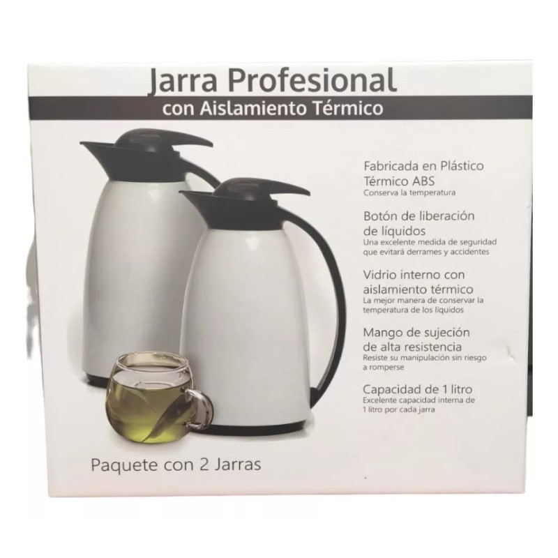 Unimat Jarra Profesional 1lt Con Aislamiento Termico 2pzas