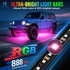 MICTUNING U8 RGB Underglow LED Light Bar, Dual Remote Control,