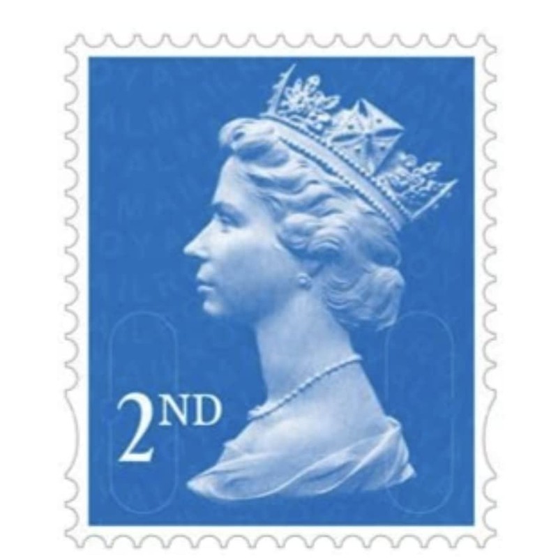 50 x 2nd Class Stamps Royal Mail Post Office