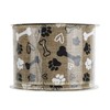 MEEDEE Paw Print Ribbon Wired Dog Ribbon Wire 2.5 inch