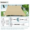 ECOOPTS Sun Shade Sail Hardware Kit with 8" Turnbuckles for