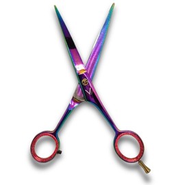 Vida Goods Hair Scissor 6" Professional Hair Cutting Scissors for Salon & Home Use Stainless Steel Barber Shears for Men, Women, Children & Adults (Multi, 6.5 Inches)